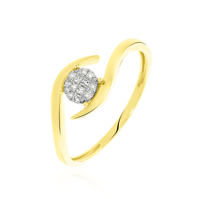 Bague Solitaire Jaymie Or Jaune Diamant - Spannringe Damen | OROVIVO