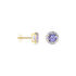 CATHERINE Damen Ohrstecker Gold 585 (14 Karat) Tansanit Blau 1,8 ct