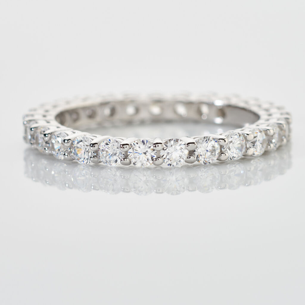 CAELIS Damen Ring Silber 925 Zirkonia Wei&szlig; 0,63 ct