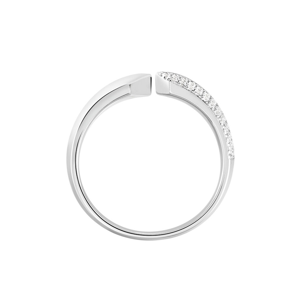 Damen Ring Weißgold 375 Zirkonia Aurelie  - Ringe mit Stein Damen | OROVIVO