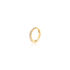 JOLIE Damen Piercing Gold 375 (9 Karat) Synthetischer Diamant Wei&szlig; 0,06 ct