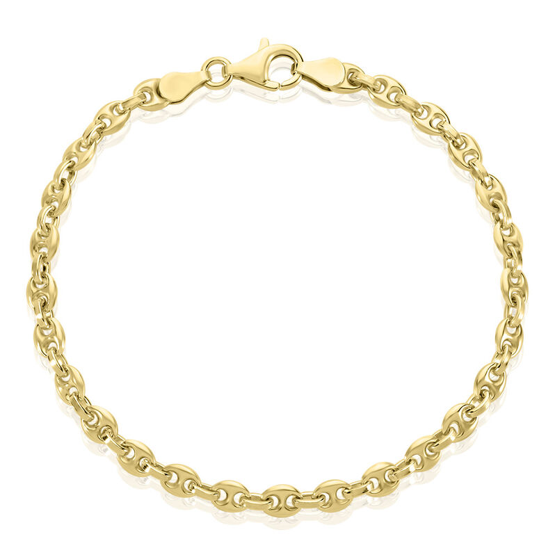 KOFI Damen Armband Silber vergoldet 925 B 4,5 mm - Armb&auml;nder Damen | OROVIVO