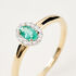 MARION Damen Ring Gold 585 (14 Karat) Smaragd Grün 0,3 ct