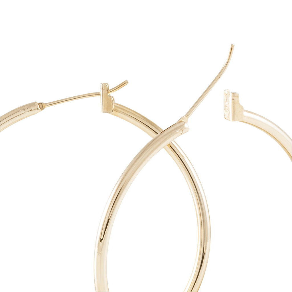 ADA LISSE 4 Damen Creolen Vergoldet B 2 mm