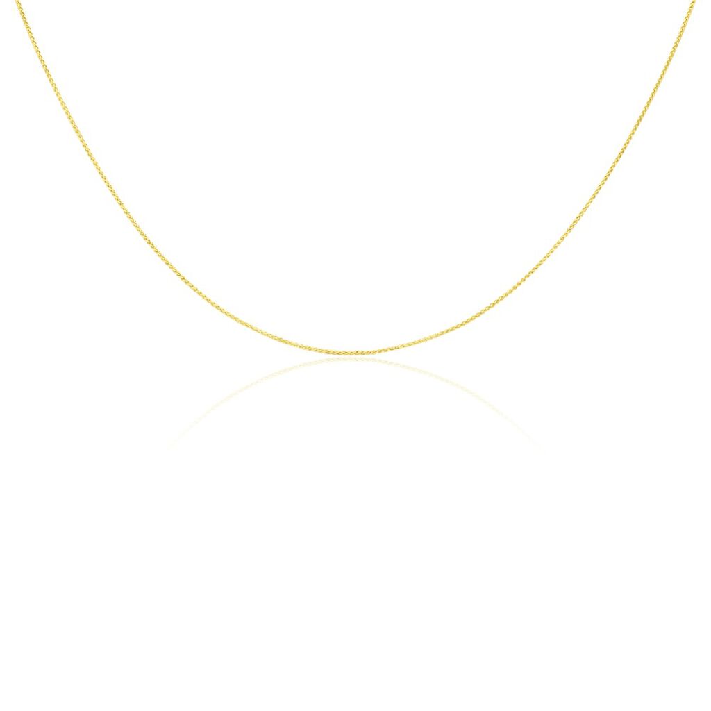Unisex Zopfkette Gold 375  - Halsketten Unisex | OROVIVO