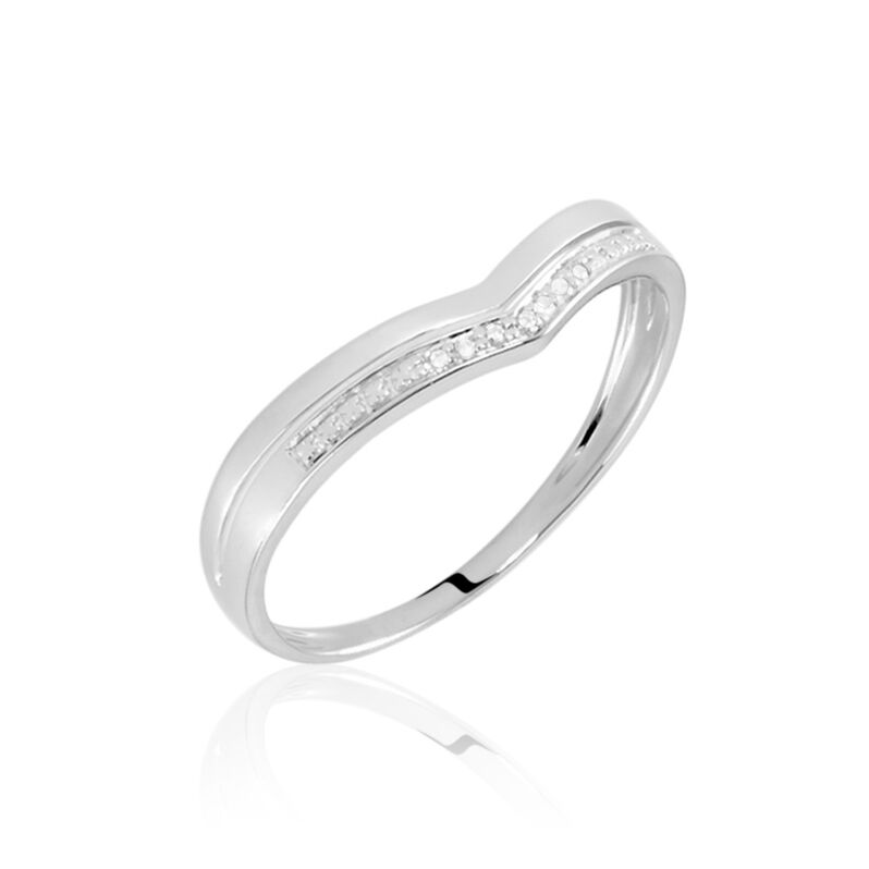 Bague Shadene Or Blanc Diamant - Spannringe Damen | OROVIVO