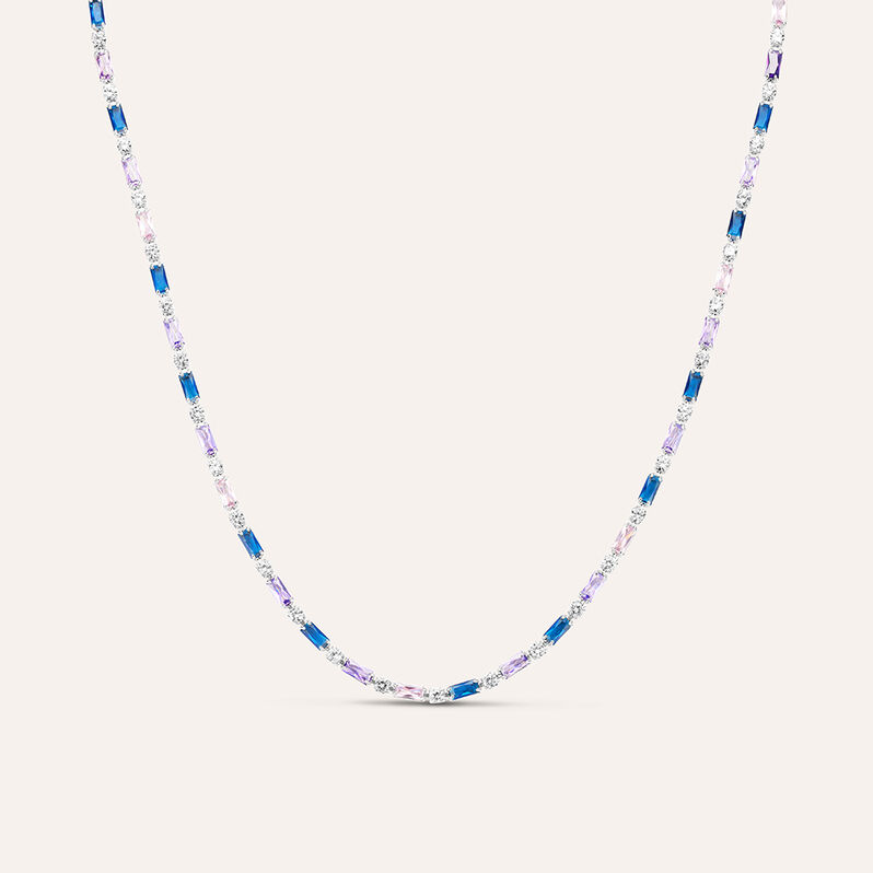 Collana Tennis Romantic Shine Ottone Cristallo - Spannringe Damen | OROVIVO