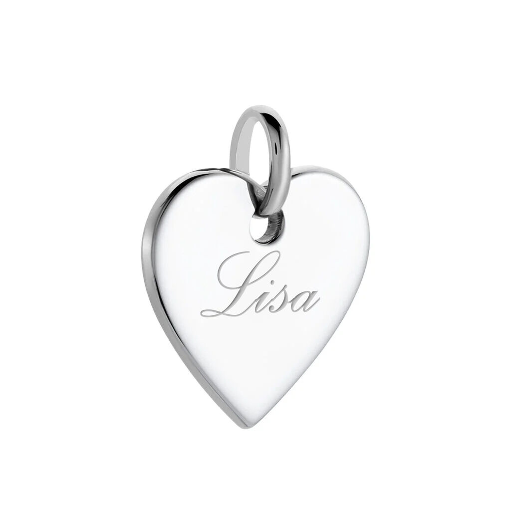 Aleria Gravur Damen Anh&auml;nger Silber 925 Herz