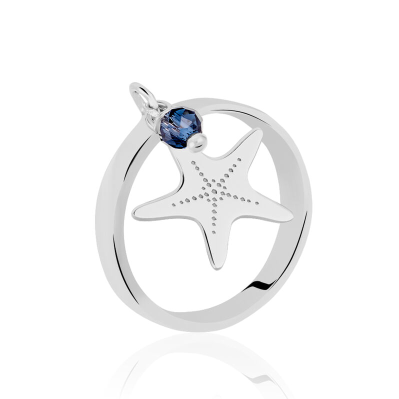 Bague Marini Argent Etoile De Mer Ancre - Spannringe Damen | OROVIVO