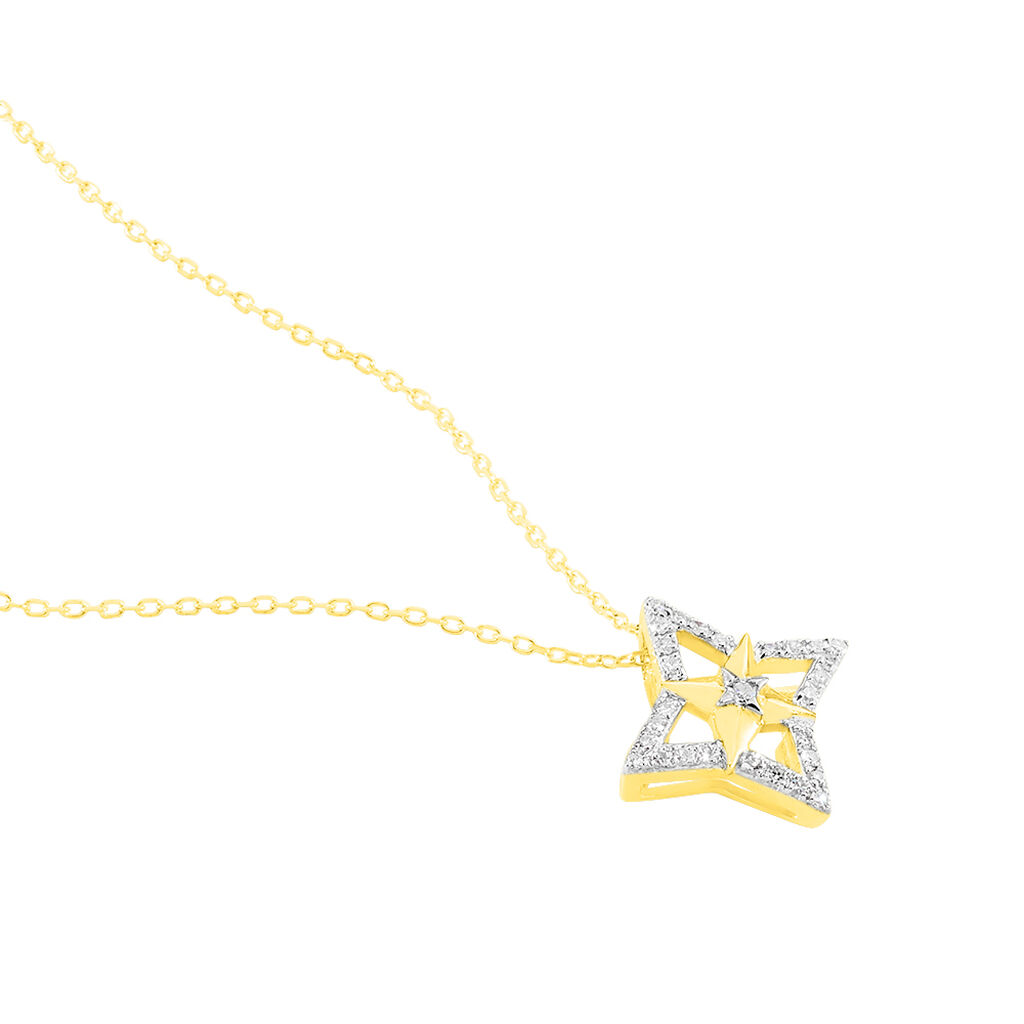 Collier Aryanne Or Jaune Diamant - Spannringe Damen | OROVIVO