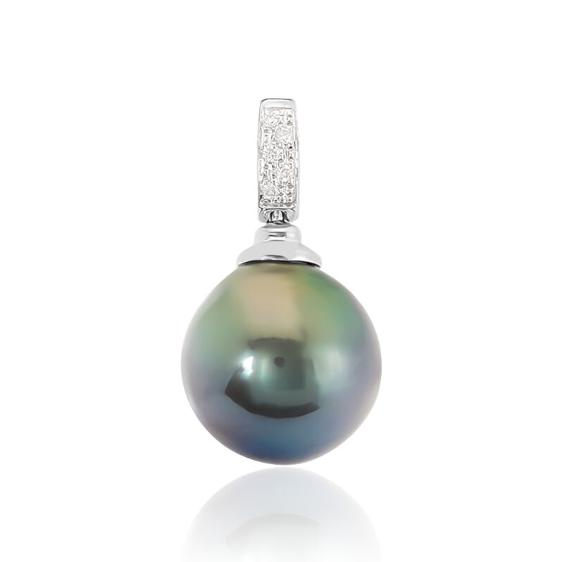 Pendentif Or Gris  Et Perle - Spannringe Damen | OROVIVO