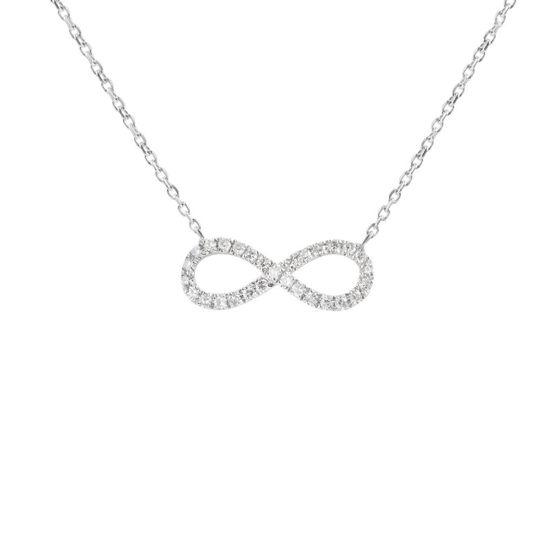 Collana Sophia Oro Bianco Diamante - Spannringe Damen | OROVIVO