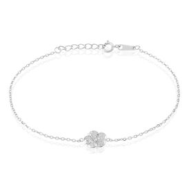 Damen Armband Silber 925 Zirkonia Blume - Armbänder  | OROVIVO
