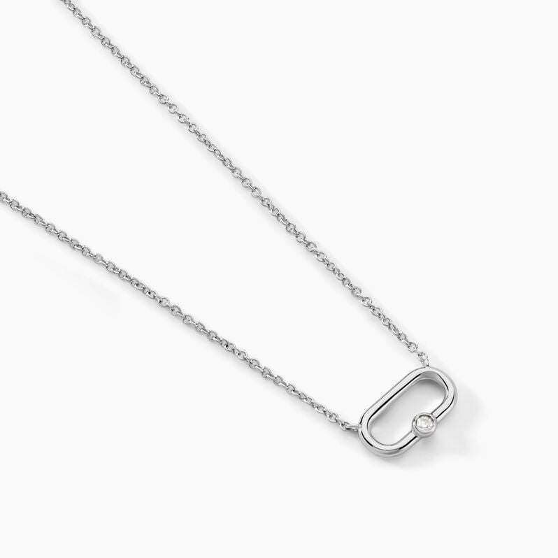 Collier Neoya Argent Weiss Oxyde De Zirconium - Spannringe Damen | OROVIVO