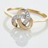 KNOT Damen Ring Gold 375 (9 Karat) Diamant Weiß 0,05 ct B 6 mm