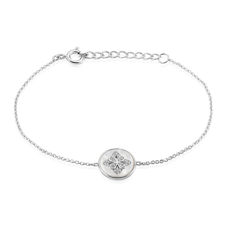 Bracelet Argent Rhodie Carolane Forme Cercle - Spannringe Damen | OROVIVO