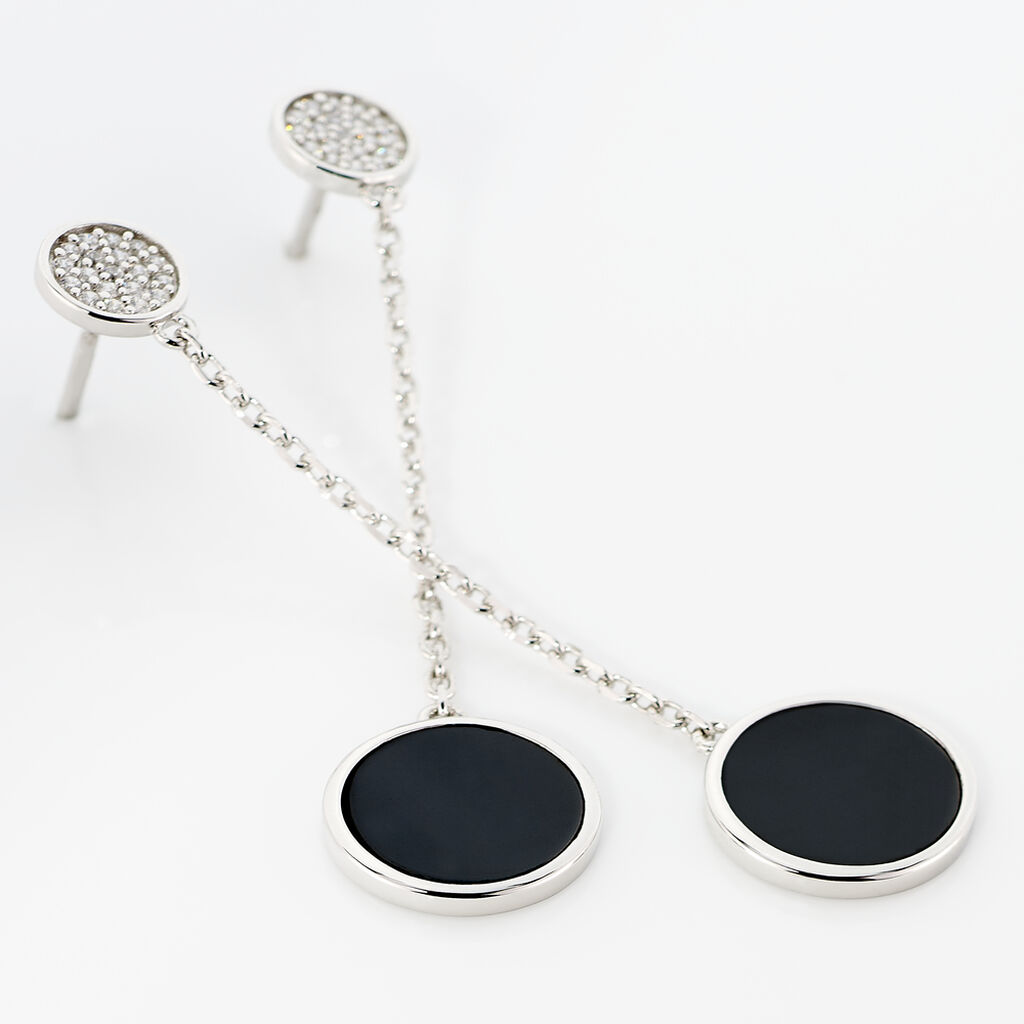 Boucles D'oreilles Argent Rhodie Adonya - Spannringe Damen | OROVIVO