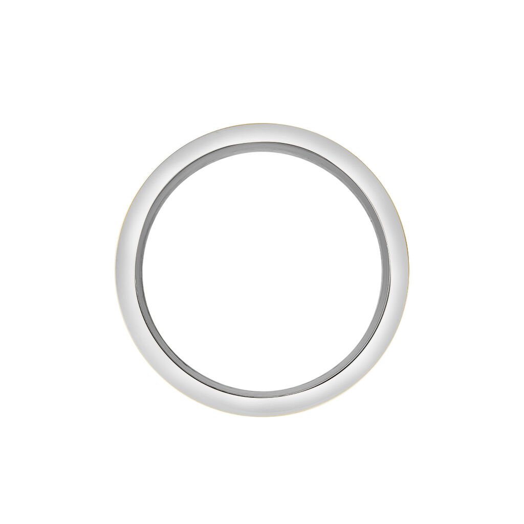 Herren Ring Edelstahl Bicolor Gelb/Silber   5,00mm  - Ringe Herren | OROVIVO