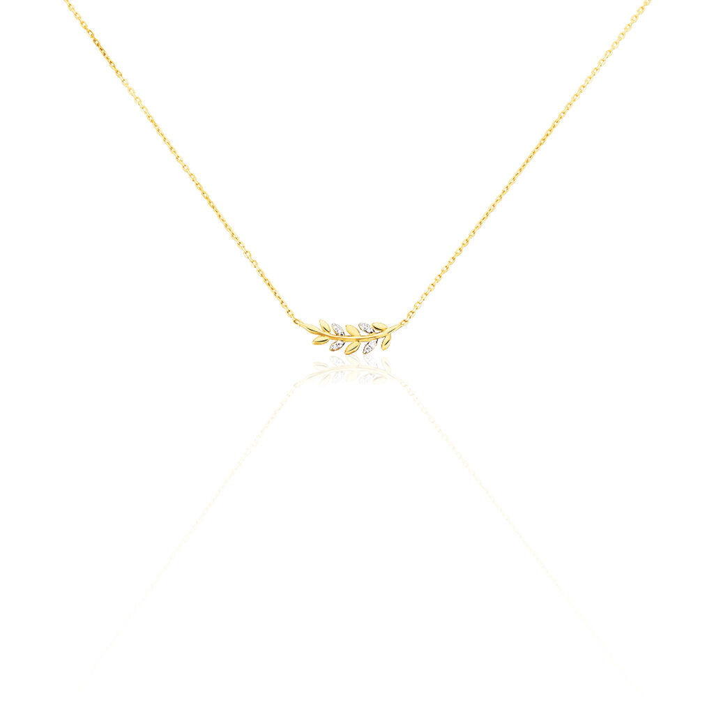 Collier Or Jaune Andressa Epi De Ble - Spannringe Damen | OROVIVO