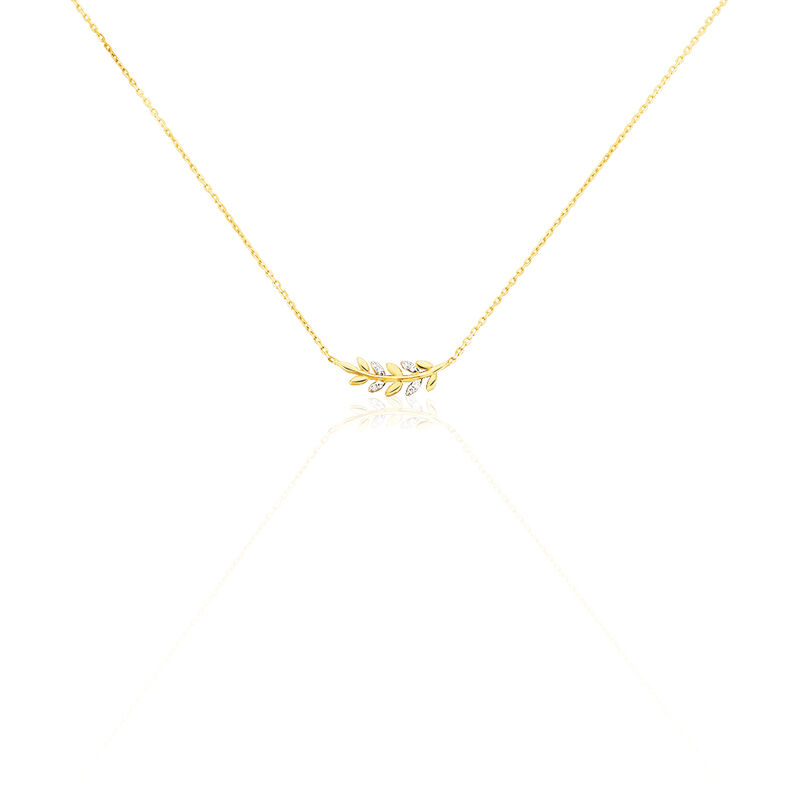 Collier Or Jaune Andressa Epi De Ble - Spannringe Damen | OROVIVO