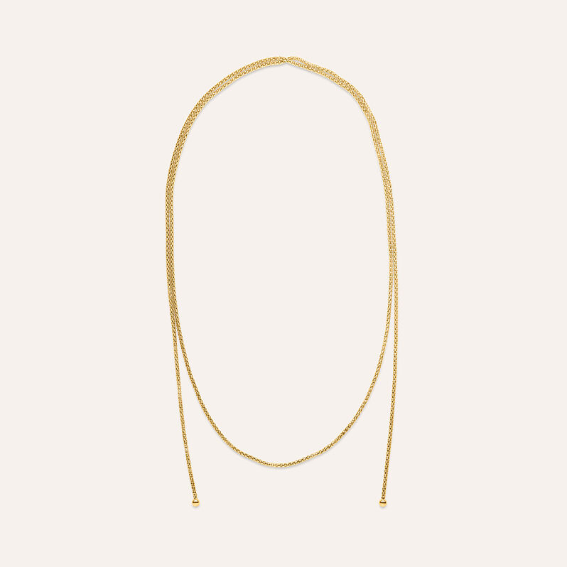 Collana Cravattino Radiance Acciaio Dorato - Spannringe Damen | OROVIVO
