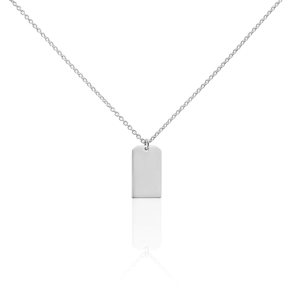 Unisex Halskette Silber 925 Rhodiniert Gravur - Halsketten Unisex | OROVIVO