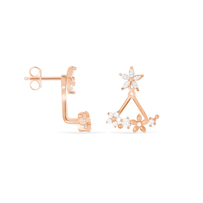 Bijoux D'oreilles Shaniz Argent Rose - Spannringe Damen | OROVIVO