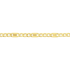 Unisex Figarokette Gold 375 70cm - Ketten ohne Anhänger  | OROVIVO