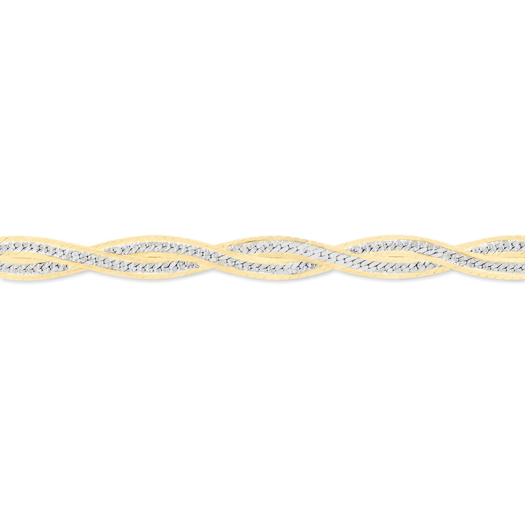 Damenarmband Zopfkette Silber 925 Vergoldet  - Armketten Damen | OROVIVO