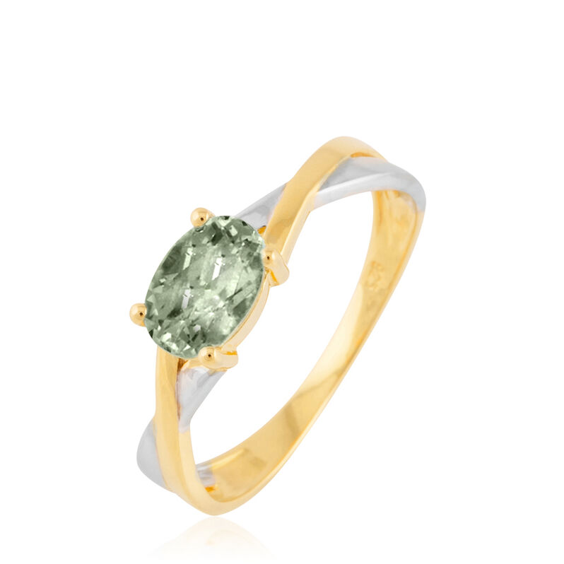 Bague Emeline Or Bicolore Amethyste - Spannringe Damen | OROVIVO