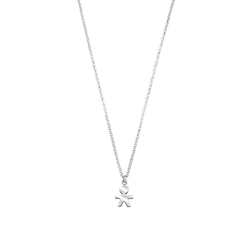 Girocollo Boy in argento rodiato - Spannringe Damen | OROVIVO