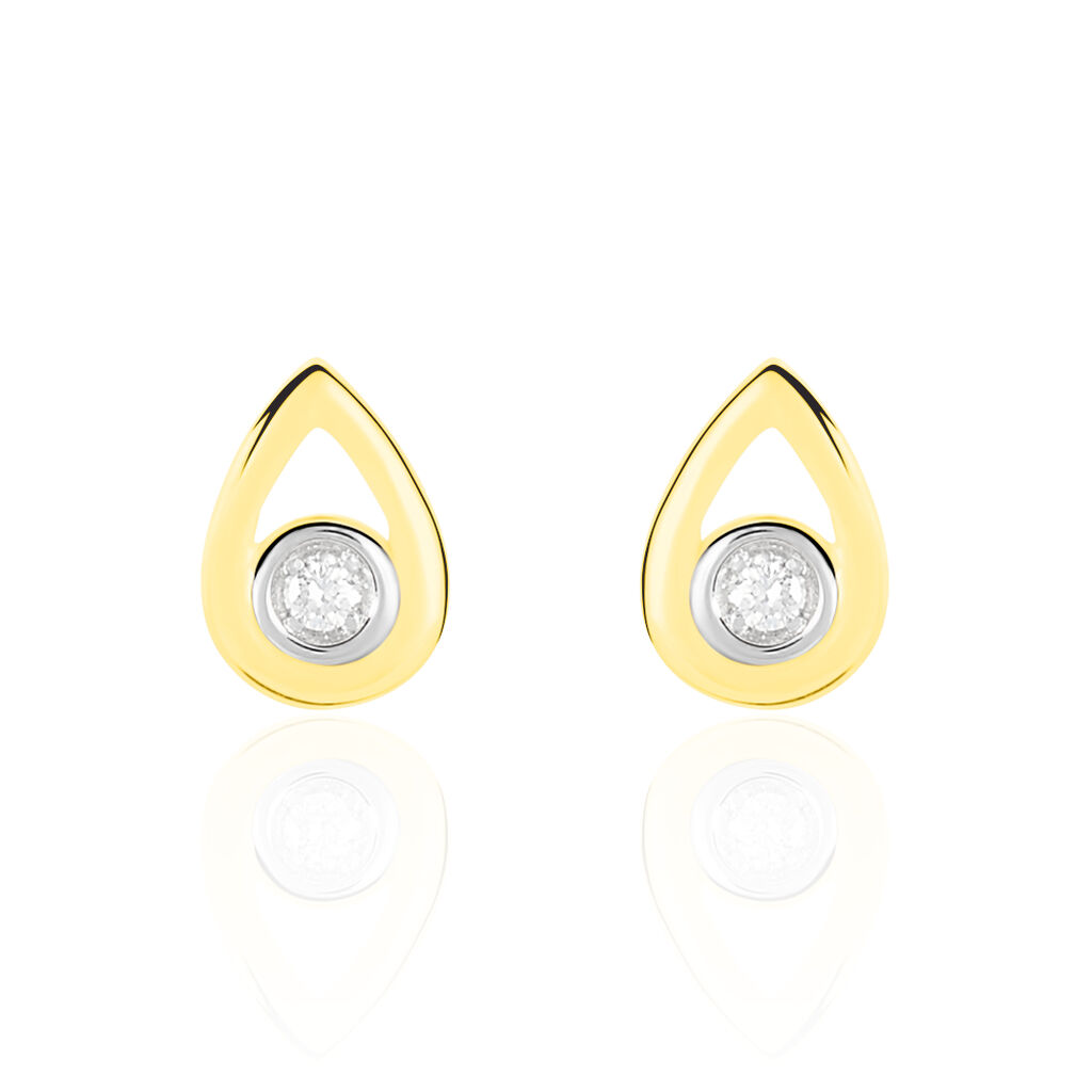 Boucles D'oreilles Or Jaune Fidelia - Spannringe Damen | OROVIVO