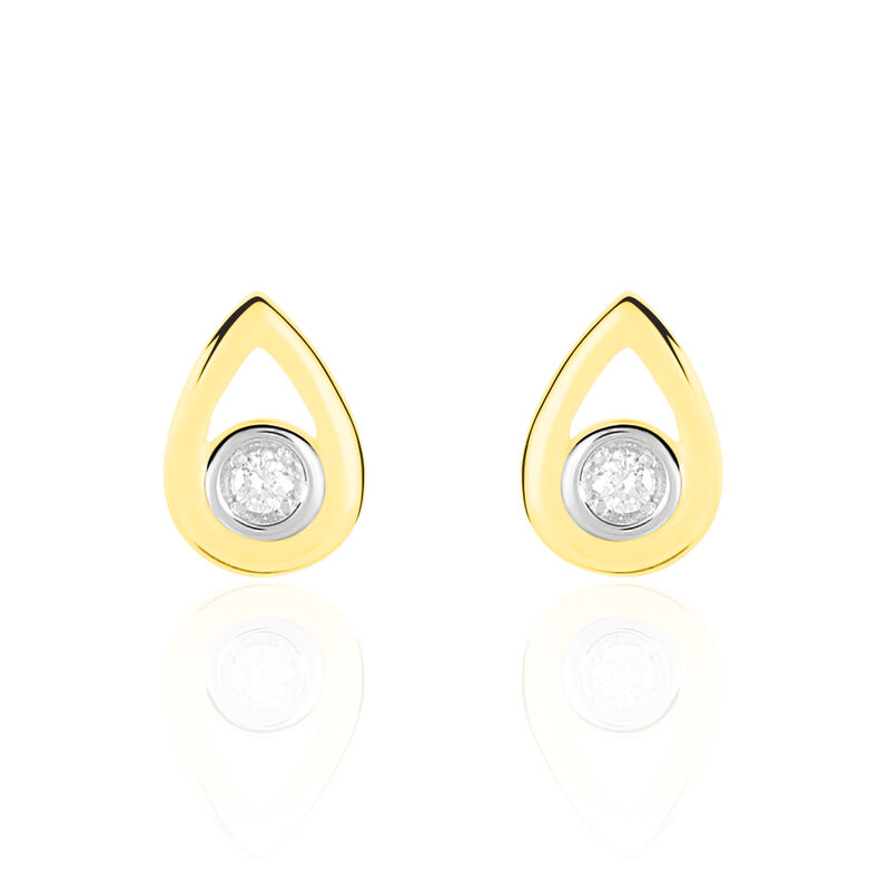 Boucles D'oreilles Or Jaune Fidelia - Spannringe Damen | OROVIVO