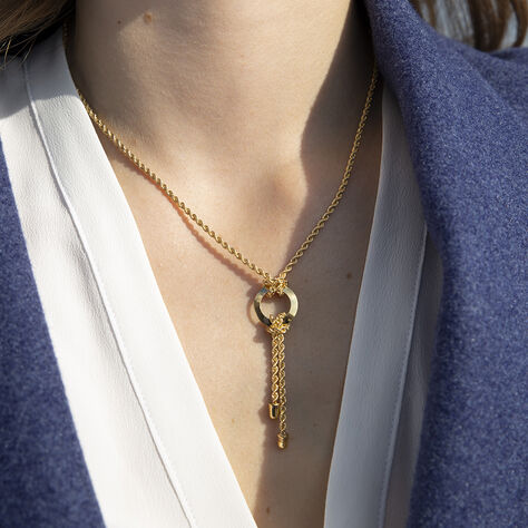 Damen Halskette Gold 375 Knoten Kreis Zephanja - Halsketten  | OROVIVO