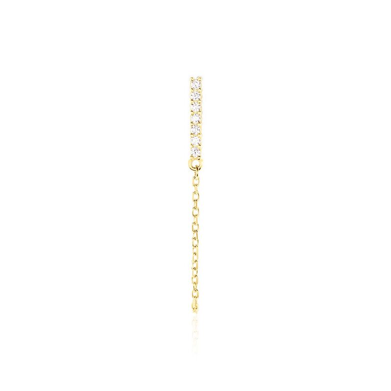 Bijoux D'oreilles Barbra Or Jaune Oxyde De Zirconium - Spannringe Damen | OROVIVO