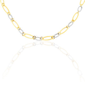Damen Collier Gold 375 Bicolor 45cm - Ketten ohne Anhänger Damen | OROVIVO