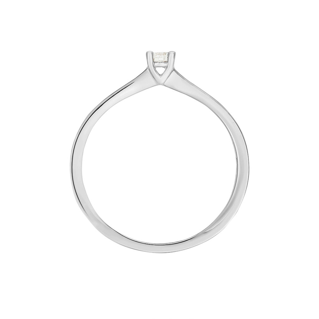 Damen Ring Weißgold 585 Diamant 0,1ct Padua  - Verlobungsringe Damen | OROVIVO