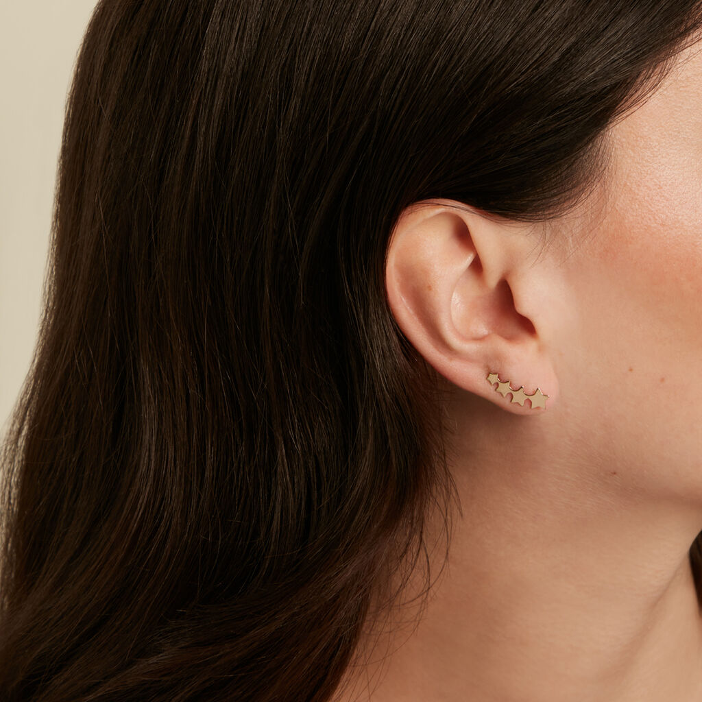 FEE Damen Ohrschmuck Vergoldet Stern