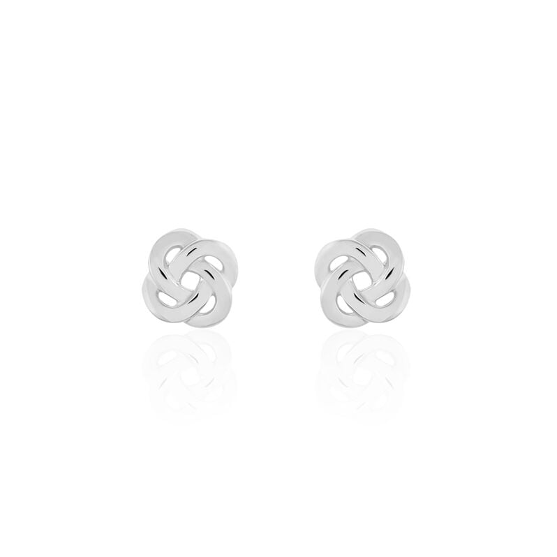 ALBANNE KNOTEN 5 Damen Ohrstecker Silber 925 Blume - Ohrstecker Damen | OROVIVO