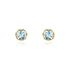 MILY Damen Ohrstecker Gold 585 (14 Karat) Topas Blau 0,61 ct