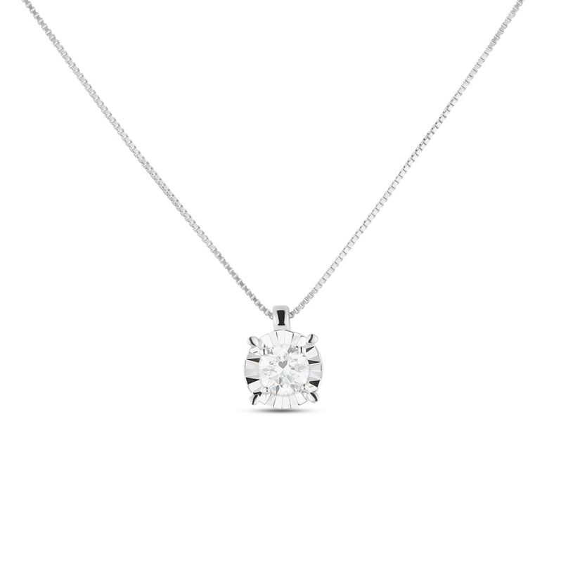 Collana Punto Luce Diamotion Oro Bianco Diamante - Spannringe Damen | OROVIVO
