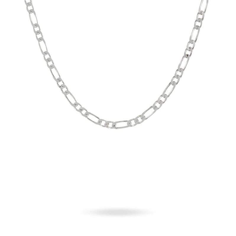 Chaîne Namira Maille Alternée 1/2 Argent Blanc - Spannringe Herren | OROVIVO