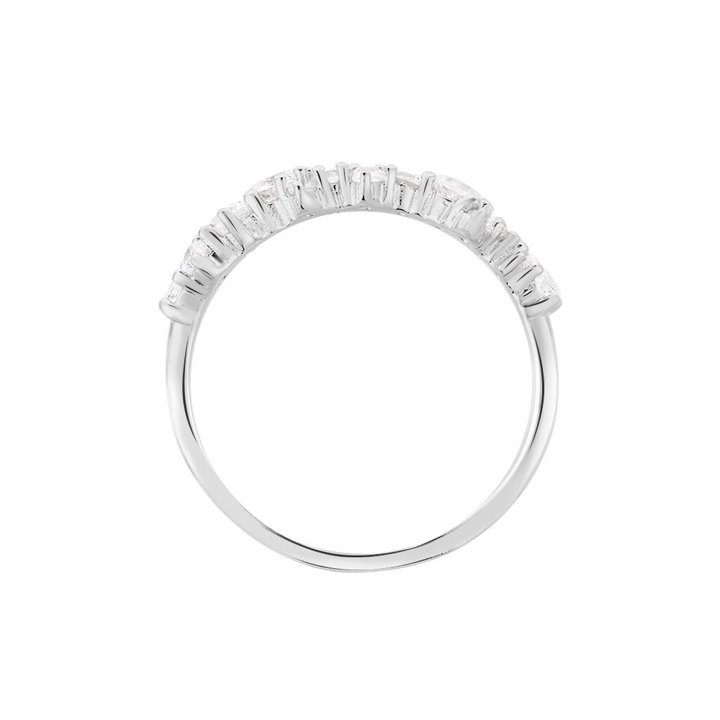 INA Damen Ring Silber 925 Zirkonia Wei&szlig;