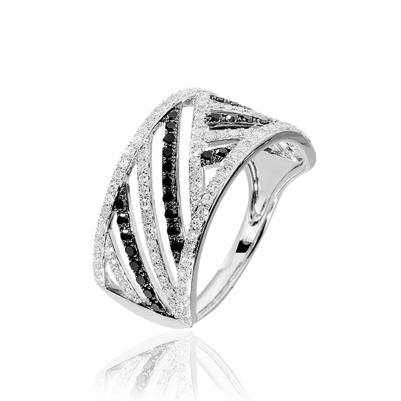 Bague Gudule Or Blanc Diamant - Spannringe Damen | OROVIVO