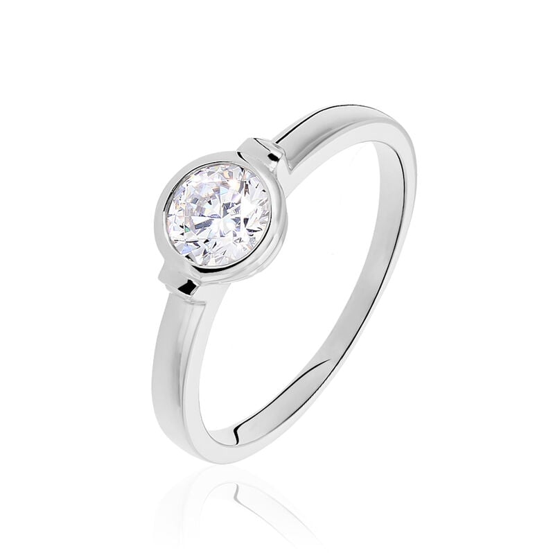 Damen Ring Silber 925 Zirkonia Wei&szlig; 1 ct - Verlobungsringe Damen | OROVIVO