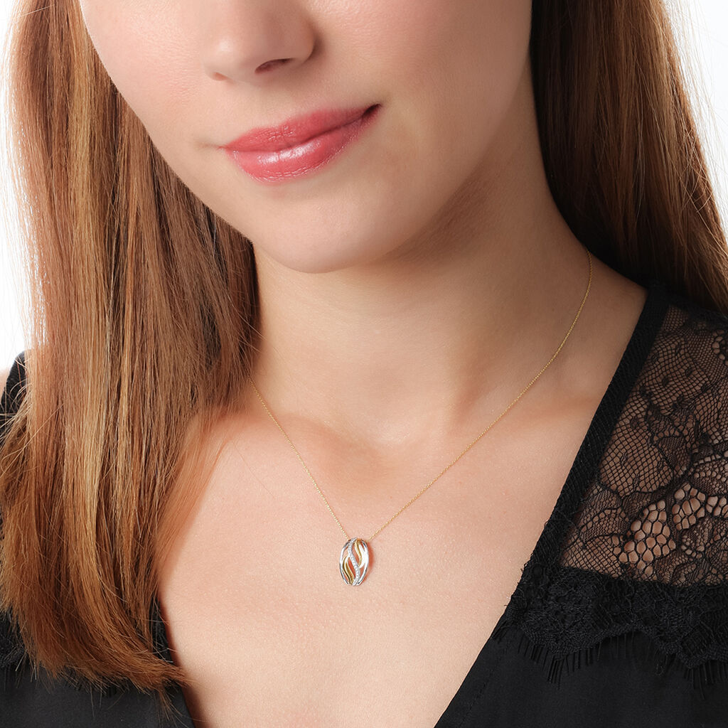 Collier Adèle Or Bicolore Et Diamant - Spannringe Damen | OROVIVO