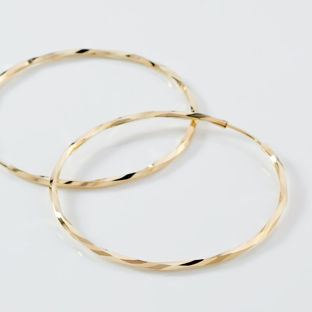 JUSTINE Damen Creolen Gold 375 (9 Karat)