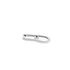BRITTANY Damen Creolen Wei&szlig;gold 375 (9 Karat) Diamant Wei&szlig; 0,07 ct