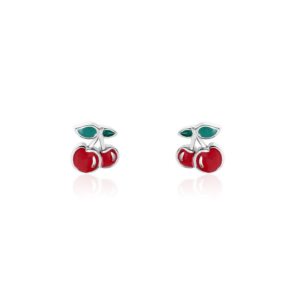 Kinder Ohrstecker Silber 925 Kirsche Cagla - Ohrstecker Kinder | OROVIVO