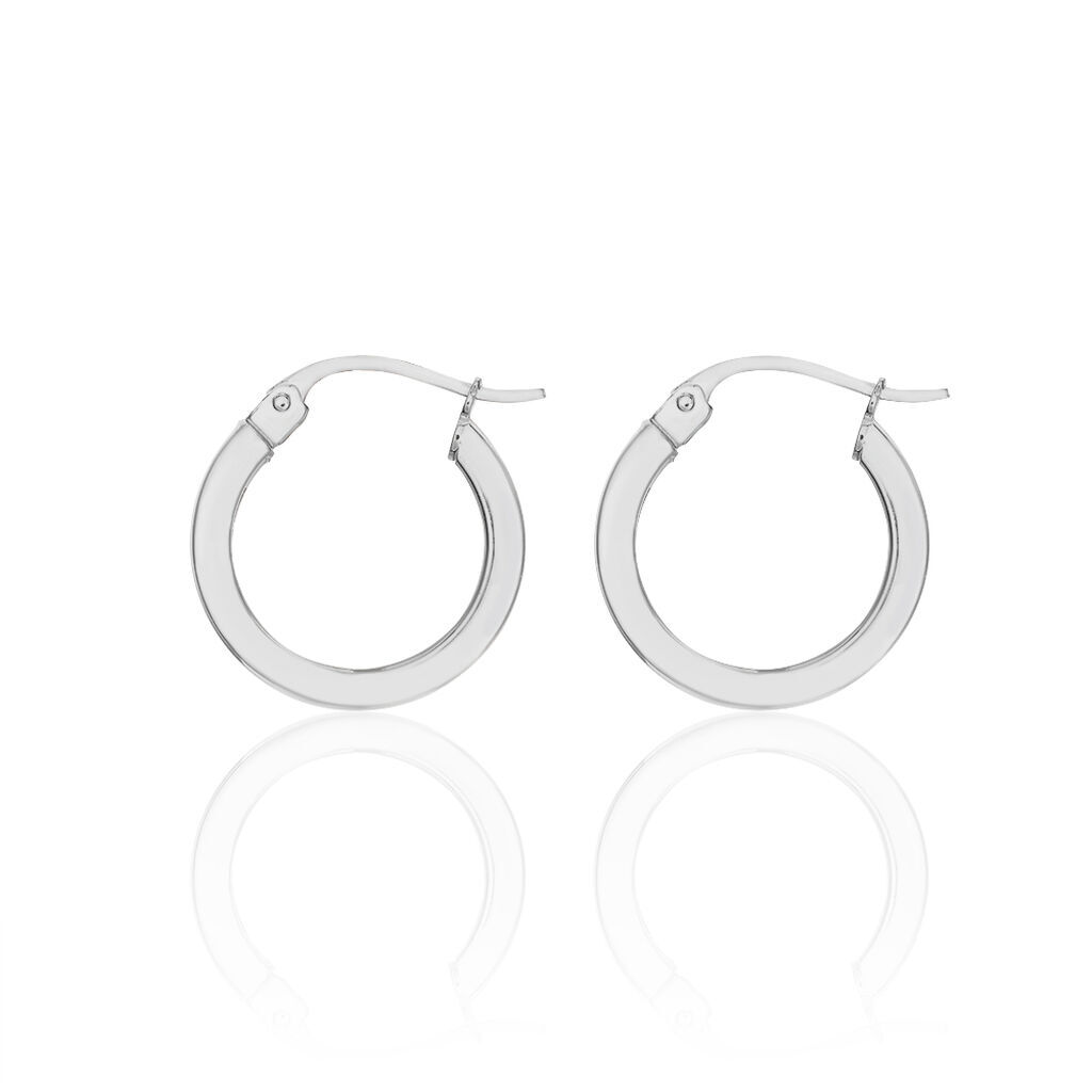 ILVA Damen Creolen Silber 925 B 2 mm